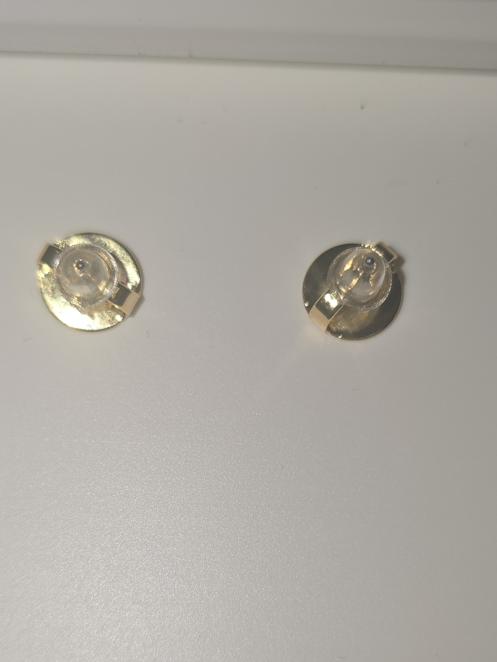 New Authentic Tory Burch Gold-Tone Logo Faux Pearl Dangle Drop Stud Earrings - Picture 6 of 6